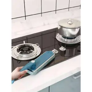 Multifunctionele mini-handmop-reinigingsborstel met hoge zuigkracht, 360° draaibare inklapbare handgreep