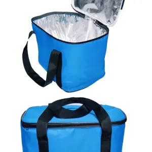 27 liter blauwe picknick camping strand thermische folie afgedekte koeler ijskoeltas