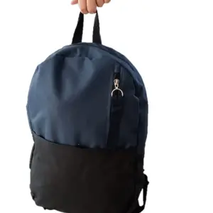 Unisex waterdichte stof 3 compartimenten rugzak schooltas notebook aktentas laptoptas