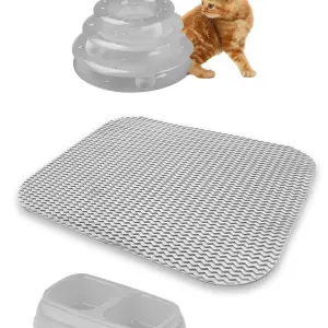 Luxe Indoor Kattentoilet Draagmand Bed Krabmat 3-laags Speelgoed Kat Starter Set-ltk2