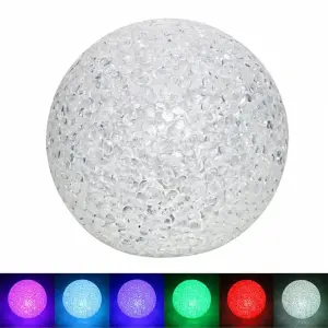 Onbreekbaar kristallen bol decoratief nachtlampje met LED-licht, diameter 6,5 cm