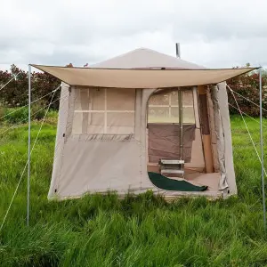 Campfit opblaasbare tent met kachel voor 4 personen