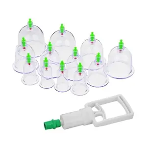 12 kopjes vacuümzuigmassageapparaat Cupping-massagepomp Cupping Cup-massageset