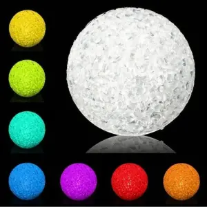 Copy - Onbreekbare kristallen bol met LED-licht Decoratief nachtlampje 6,5 cm Diameter 20 stuks