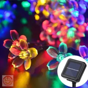 30 LED bloemen RGB tuinverlichting decoratie op zonne-energie