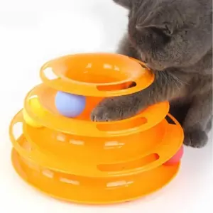 Miapet Tower Of Tracks Rond Rond Kattenspeeltje 24 X 13 cm